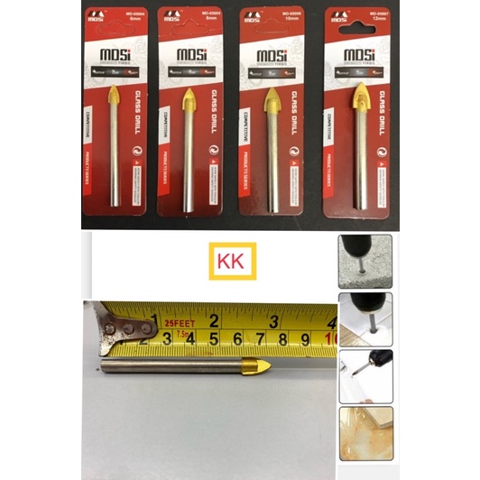 KK MDSI Tiles Glass Ceramic Drill Bit Set Tile Ceramic Glass Marmar ...