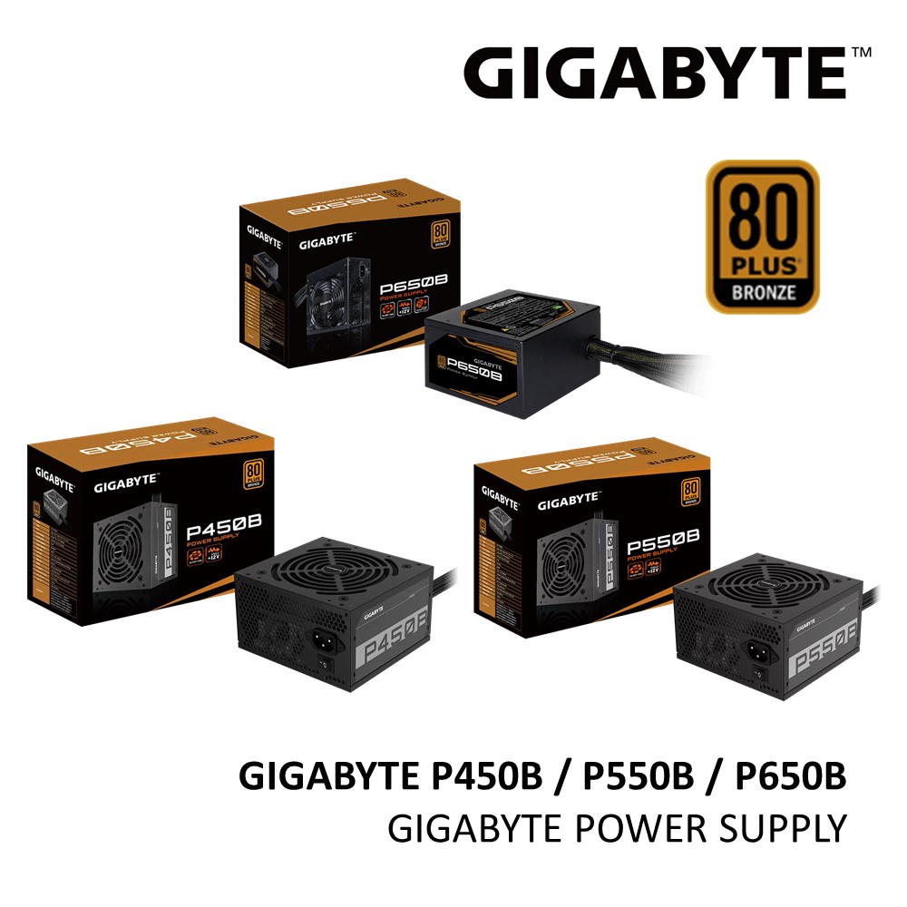 GIGABYTE P450B / P550B / P650B 80 PLUS BRONZE PSU POWER SUPPLY 450W