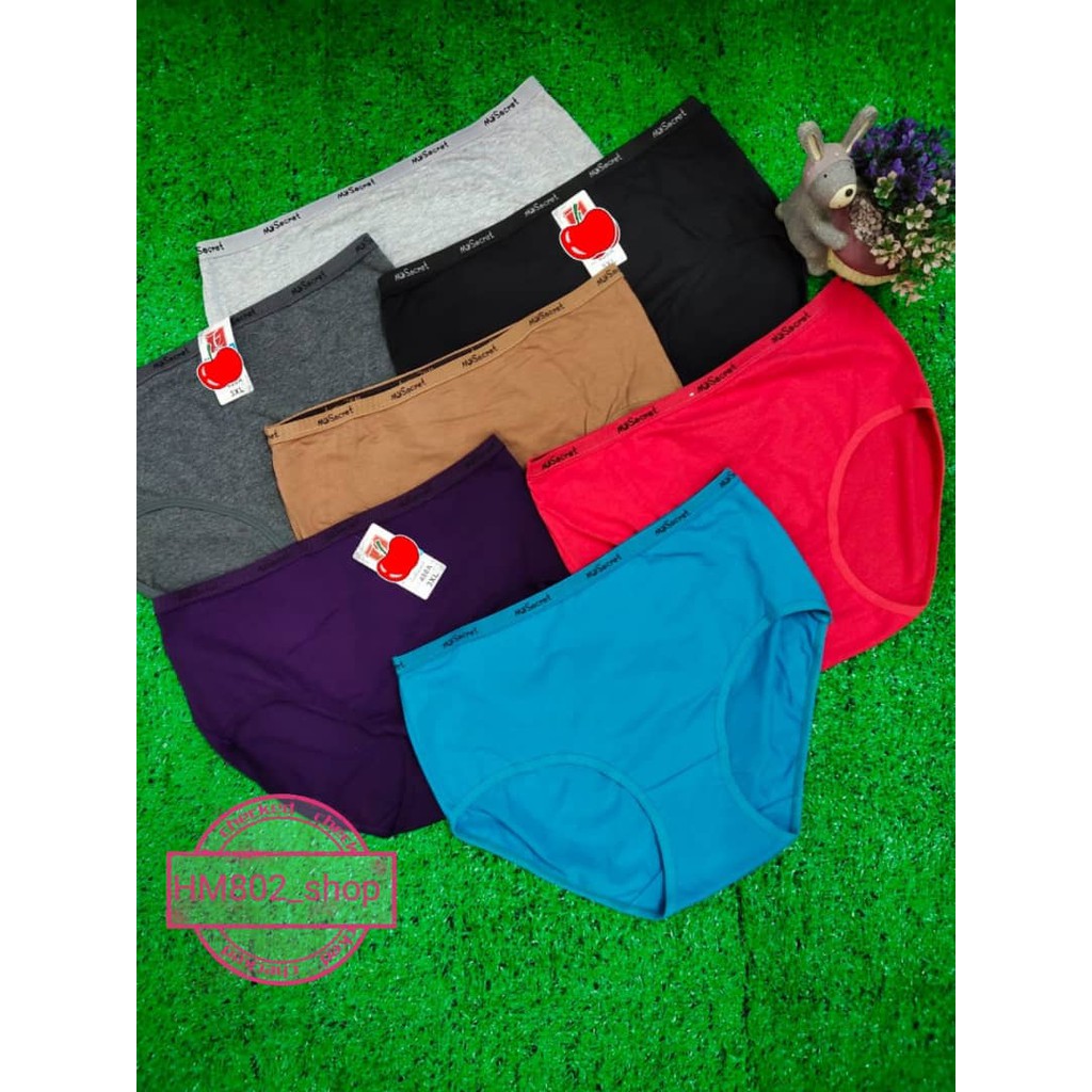 🔥Ready Stock🔥3XL-4XL 3In 1Set Seluar Dalam Wanita Ektra Saiz Cawat