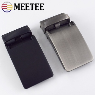 Meetee 1Pc 40mm Stainless Steel Belt Buckle Men Pin Buckles Single/Double Brass  Buckles Belts Clasp Head DIY Leather Accessories