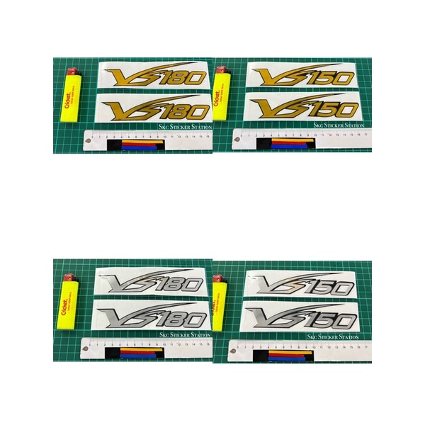 Suzuki VS150 / VS180 (Chrome/Gold Chrome) Sticker Cutting Overlapping ...