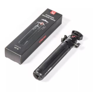 Ulanzi MT-16 Mini Trépied Vlogging Extensible 22-44 Cm Avec Rotule 360° Et Support Sabot Froid - Parfait Pour Smartphone, DSLR Et Appareil Photo, Noir