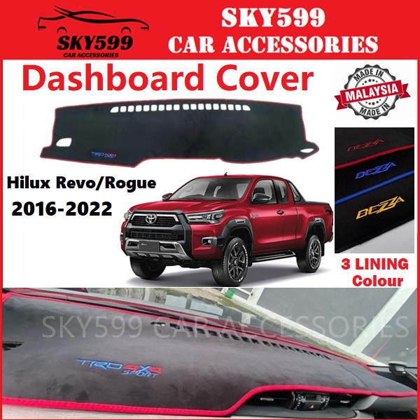 Toyota Hilux Revo Rogue 20162023 Dashboard Cover Anti Slip Dashboard Mat High Quality Shopee