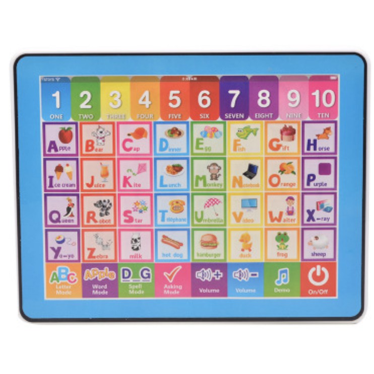 Kids Early Educational Smart Play Tablet Pad with Music ABC Learning ...