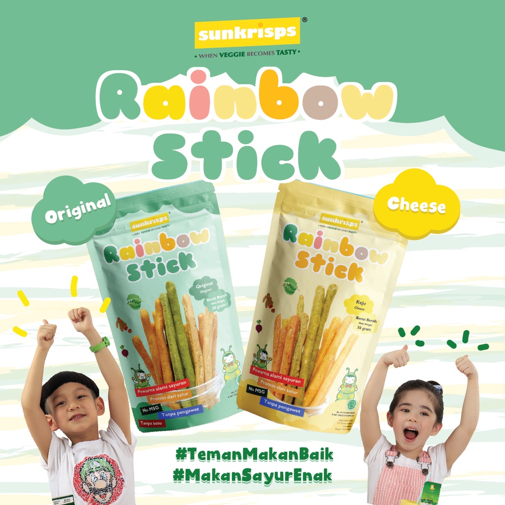 Sunkrisps Rainbow Stick For Kids / Vegetable Sticks Healthy Snacks For ...