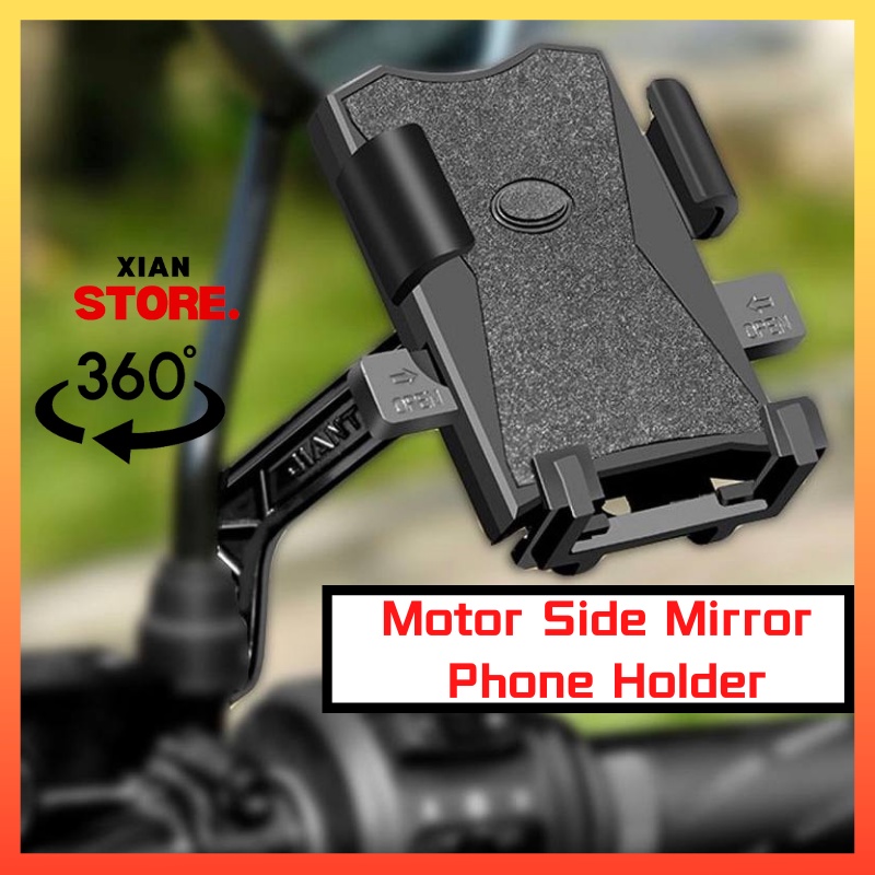 Waterproof Motorcycle M8 - M10 Mirror Phone Mount for OnePlus 3 (sku 35200)