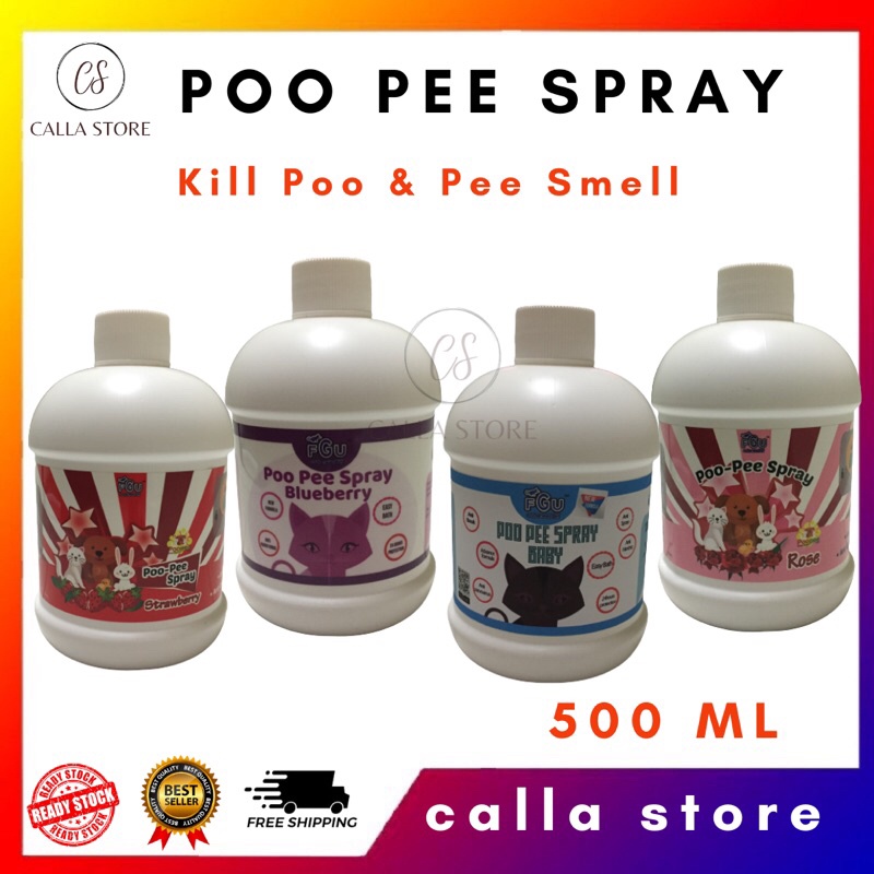 POOPEE SPRAY (500ml) Penghilang Bau Hancing Kencing dan Bau Busuk