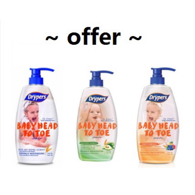 clear stock Drypers Baby Head To Toe 750ml expire oct 2022 Shopee Malaysia