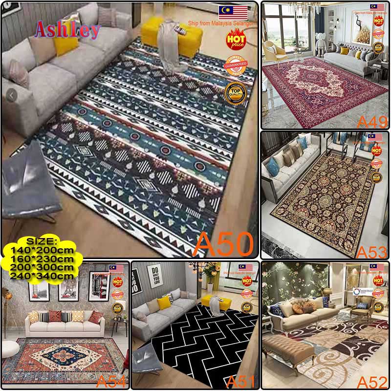 💋🌈7XL: ( 240*340 cm ) Crystal Velvet Carpet 5D / Floor mat / Rugs ...