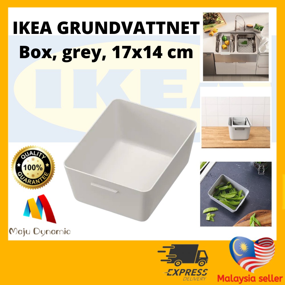 🔥Ready Stock🔥100 Original IKEA Box, grey, 17x14 cm I
