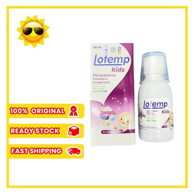 LOTEMP KIDS PARACETAMOL PAEDIATRIC SUSPENSION (60ML) | Shopee Malaysia