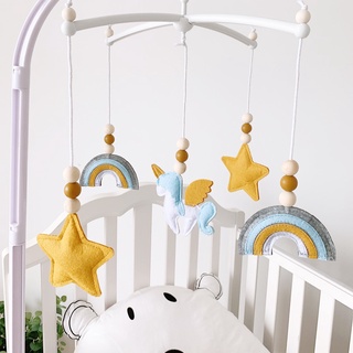 Decorative Crib Mobile Cute Wind Chime Rattle Toy Small Bee  Pendant Crib Bell Newborn Gift Felt Ball Decoration Wind Chime Toys Gift  for Baby Boys Girls : Toys & Games
