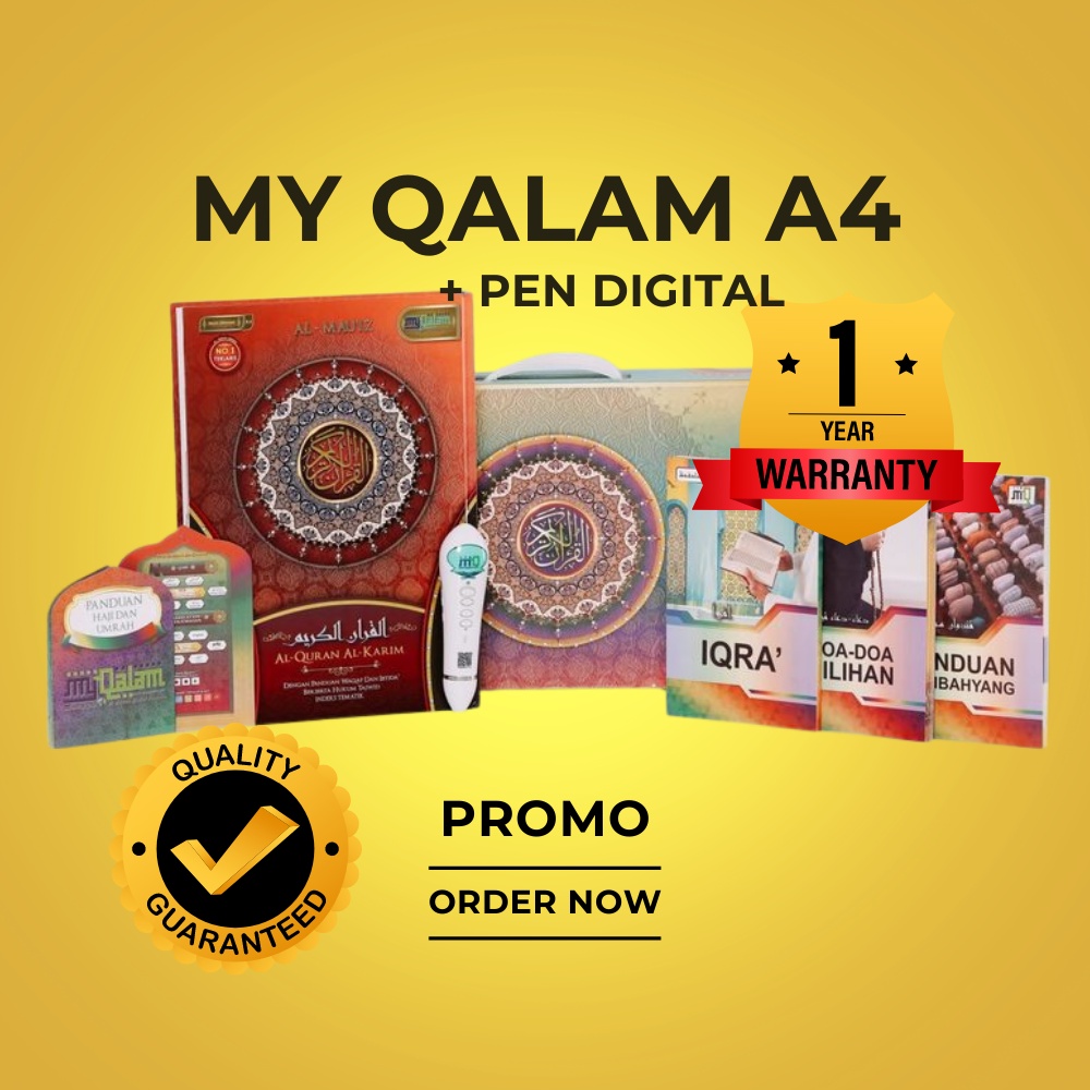 My Qalam Digital Al Quran Digital Pen Quran Saiz A4 Digital Pen 1 Year