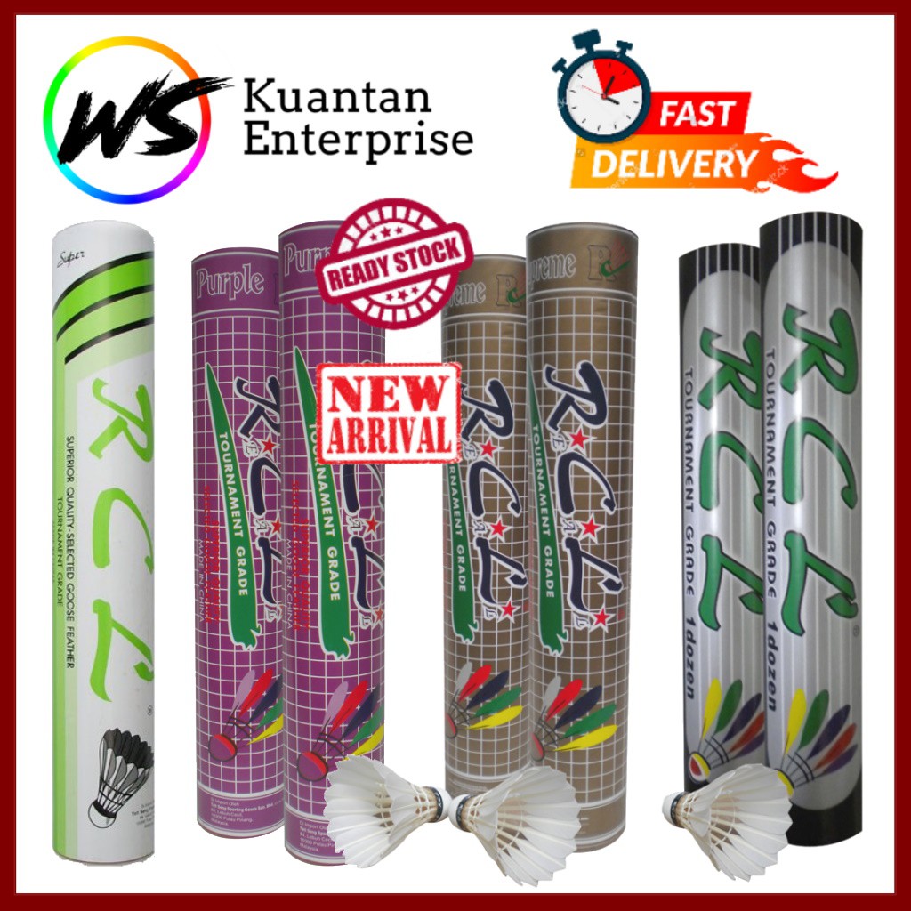 💯【100% Original】🔥 RCL Badminton Shuttlecock | Bulu Tangkis 🔥 (12pcs ...
