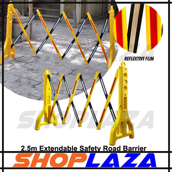 ROAD SAFETY BARRIER 2.5m Extendable Safety Barrier Road Barrier 2.5m