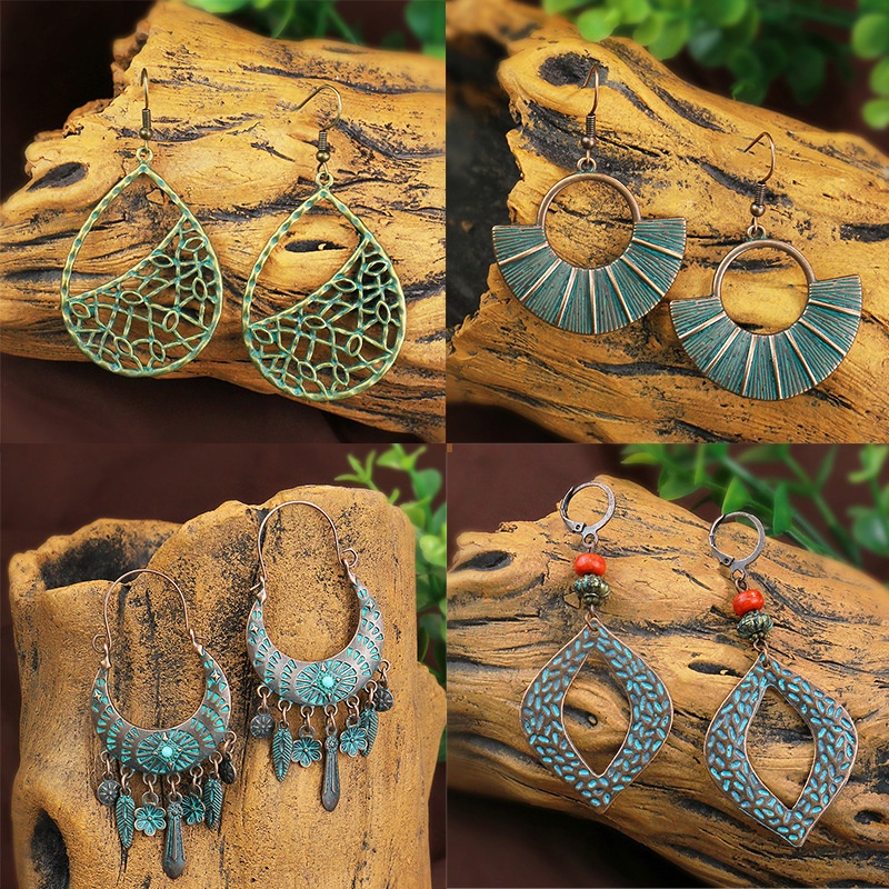 Collana Orecchino Collane Orecchini Retrò Vintage Stile Boho Boho Lega Per Cosplay Per Donna Bigiotteria Gioielleria Di Moda P10899857