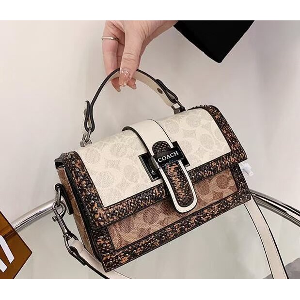 Ready Stock Coach Messenger Handbag Shoudler Bag Women Sling Bag Leather Bag ladies Crossbody bag Casual bag