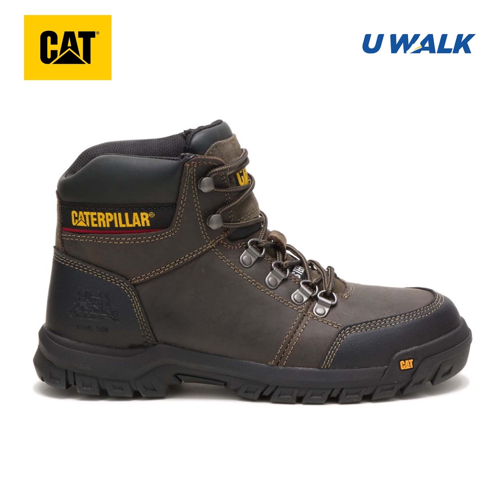 Caterpillar Men's Outline Steel Toe Work Safety Boot U Walk P90802 CAT But Keselamatan