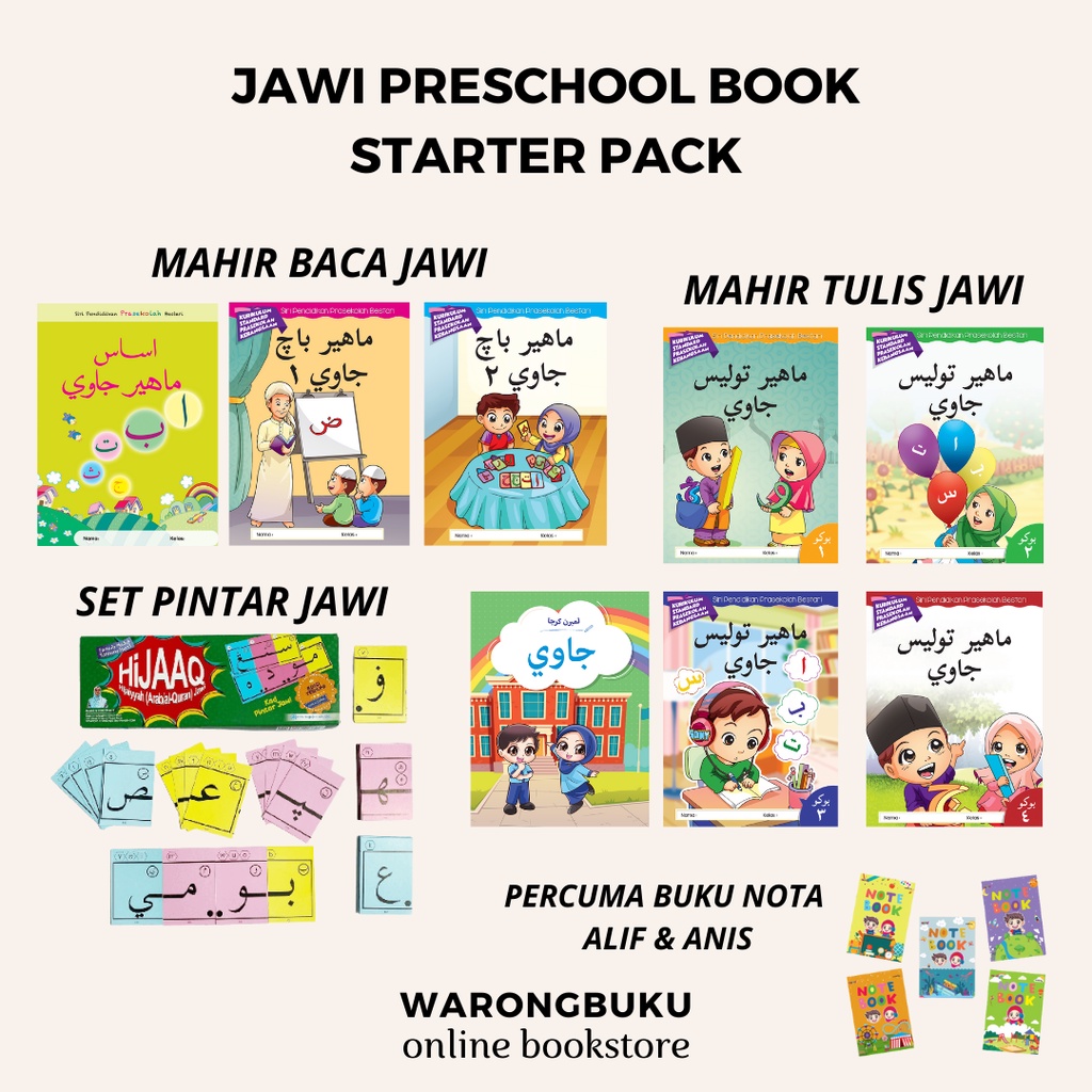 Aras Mega - Buku Prasekolah Jawi | Jawi Prasekolah | Buku Latihan Jawi ...