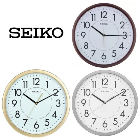 100 ORIGINAL SEIKO Quiet Sweep Lumibrite Analogue Wall Clock QXA629 QXA629B QXA629G QXA629S Jam Dinding