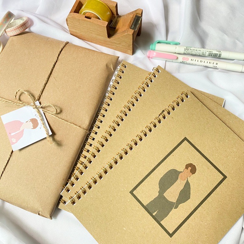 KRAFT PAPER A5 NOTEBOOK DYNAMITE ILLUSTRATION JIMIN Shopee Malaysia