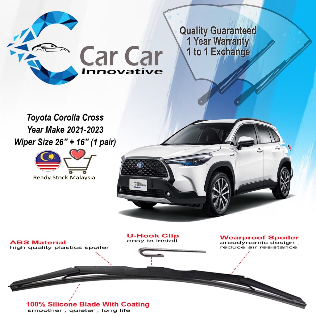 Toyota Corolla Cross Wiper, Silicone Wiper Blades , Car Windshield