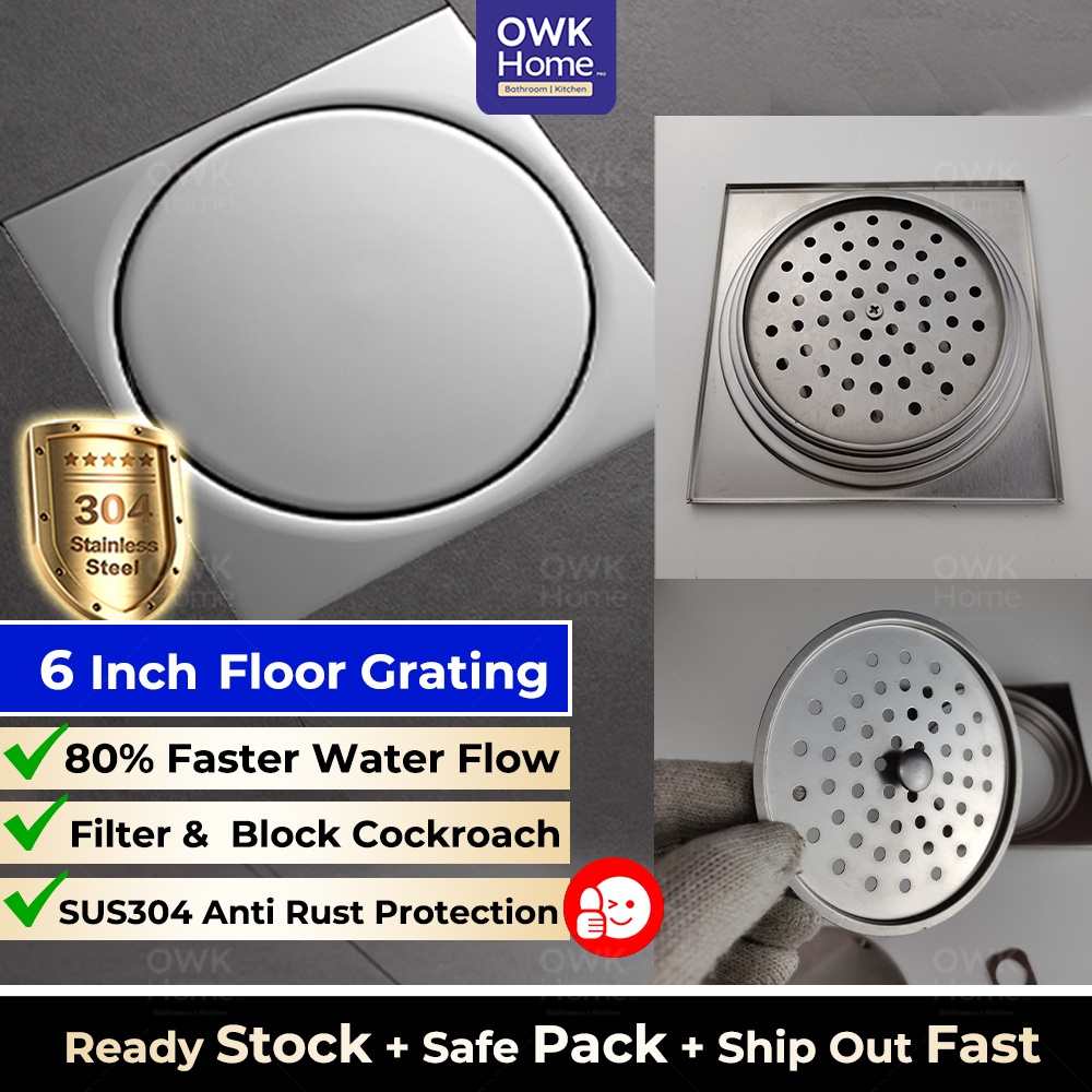 150mm Fast Waterflow SUS 304 Floor Trap Floor Grating | Bathroom Floor ...