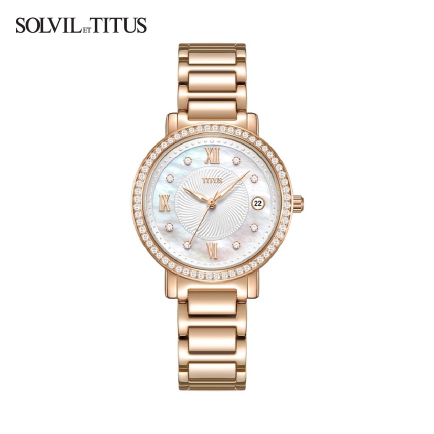 Solvil et Titus W06 03200 003 Women s Quartz Analogue Watch in Mother of Pearl Dial and Stainless Steel Strap Shopee Malaysia