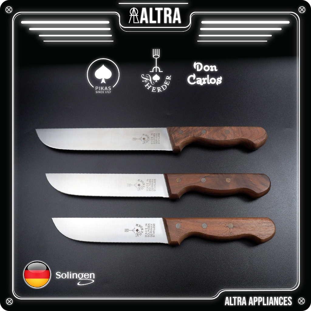 038816,00/F. Herder 6", 7" & 8" Broadblade Knife / Butcher knife