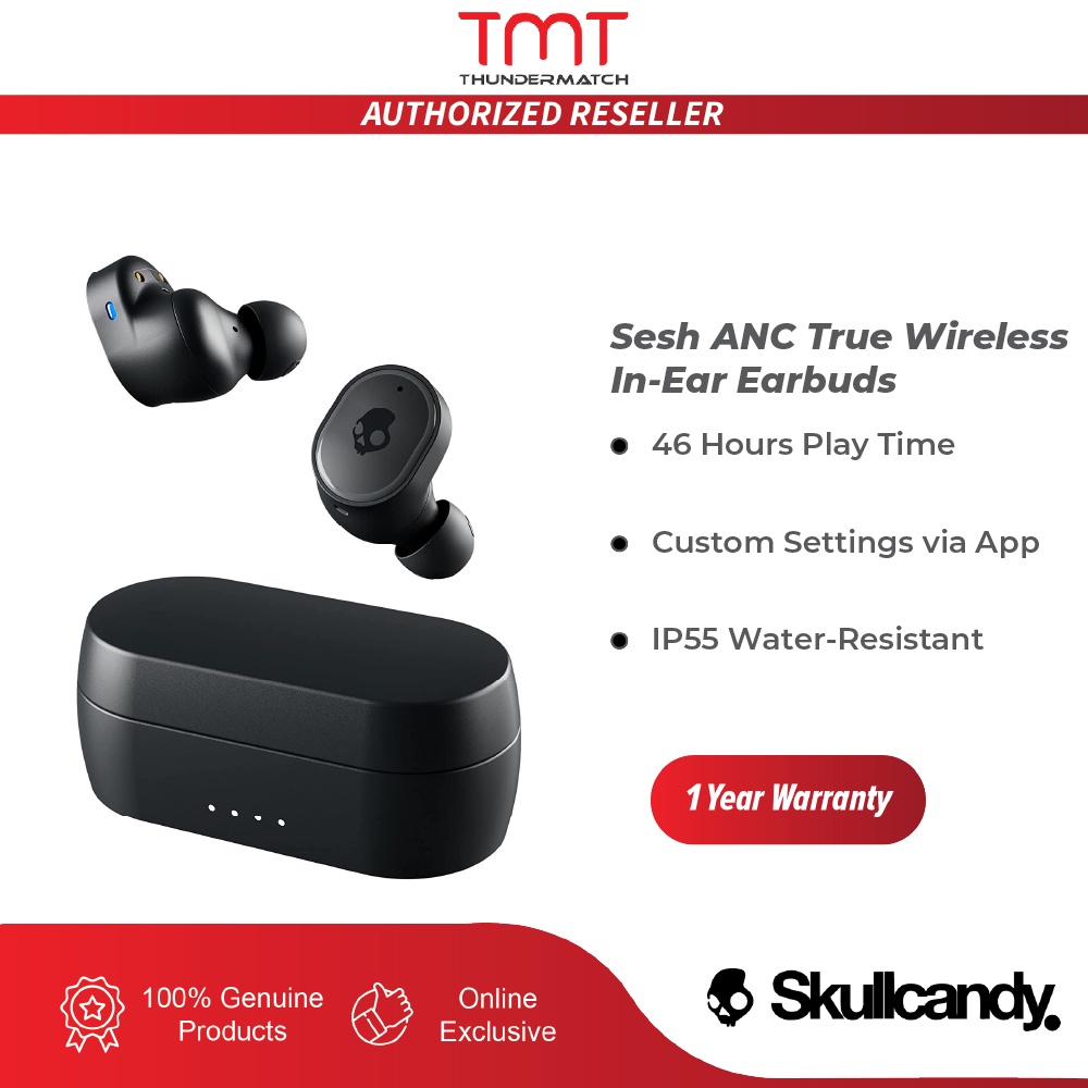 Skullcandy sesh true discount wireless bluetooth 5.0 earbuds