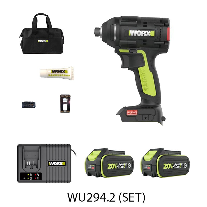 WORX WU294.2 LITHIUM ION BRUSHLESS IMPACT DRIVER 20V 4.0AH Shopee Malaysia