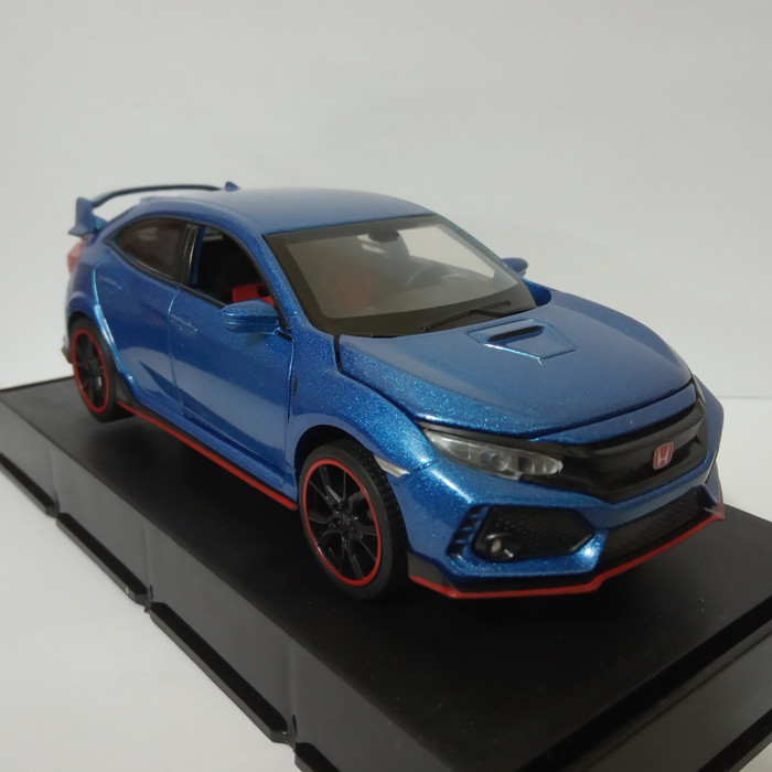Diecast civic type R turbo blue car, iron display toy | Shopee Malaysia