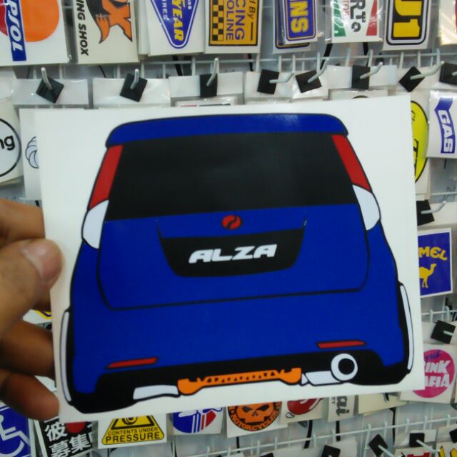 STIKER GAMBAR KERETA ALZA PERODUA | Shopee Malaysia