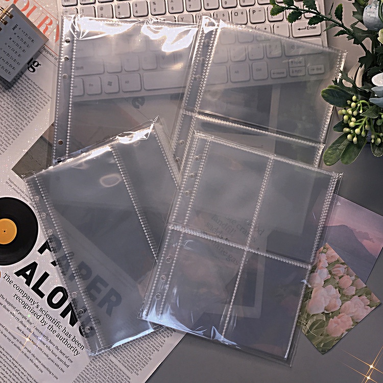 Photo Storage Bag A5 Binder Sleeves 1/2/4P Photo Album Refill Inner ...
