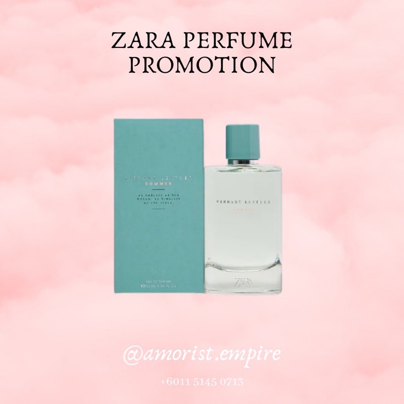 Zara vibrant best sale leather cologne summer