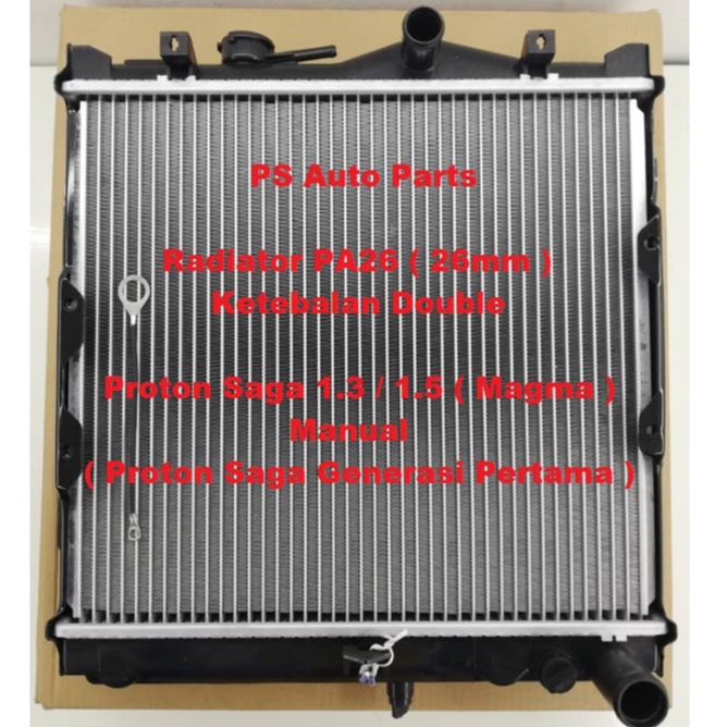 Radiator Proton Saga Magma 1.3 1.5 Manual Tangki Air Kereta Ketebalan ...