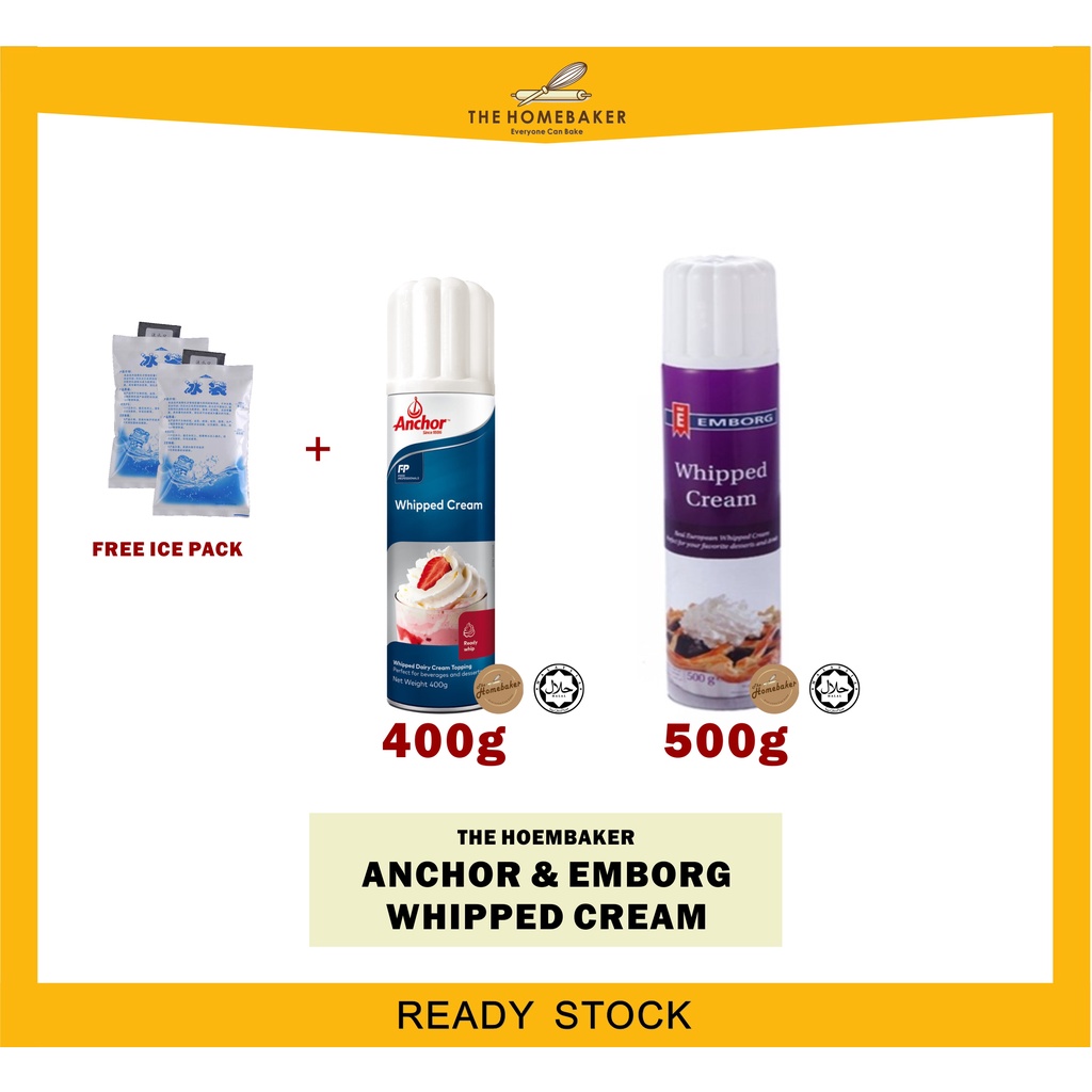 Whiping cream & Anchor whipping cream topping desert 500g