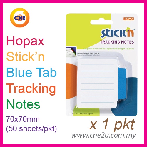 Hopax Sticky Note / Tracking Notes 70x70mm (50 sheets/pkt) | Shopee ...