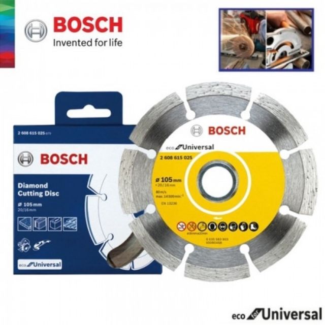 Bosch 4 Inch 105mm Eco Universal Diamond Cutting Disc 2608615025 100% ...