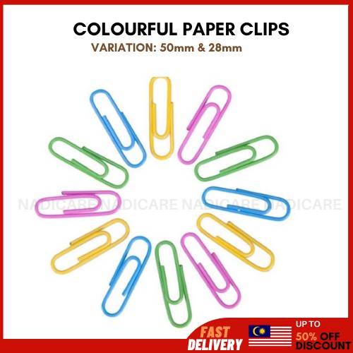 🔥🇲🇾READY STOCK🔥Colourful Paper Clip Set For Office Use Paper Clip Box
