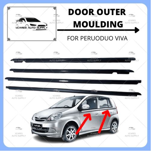 PERODUA VIVA ELITE DOOR MOULDING OUTER LINING GETAH CERMIN LUAR PINTU WEATHERSTRIP Shopee Malaysia