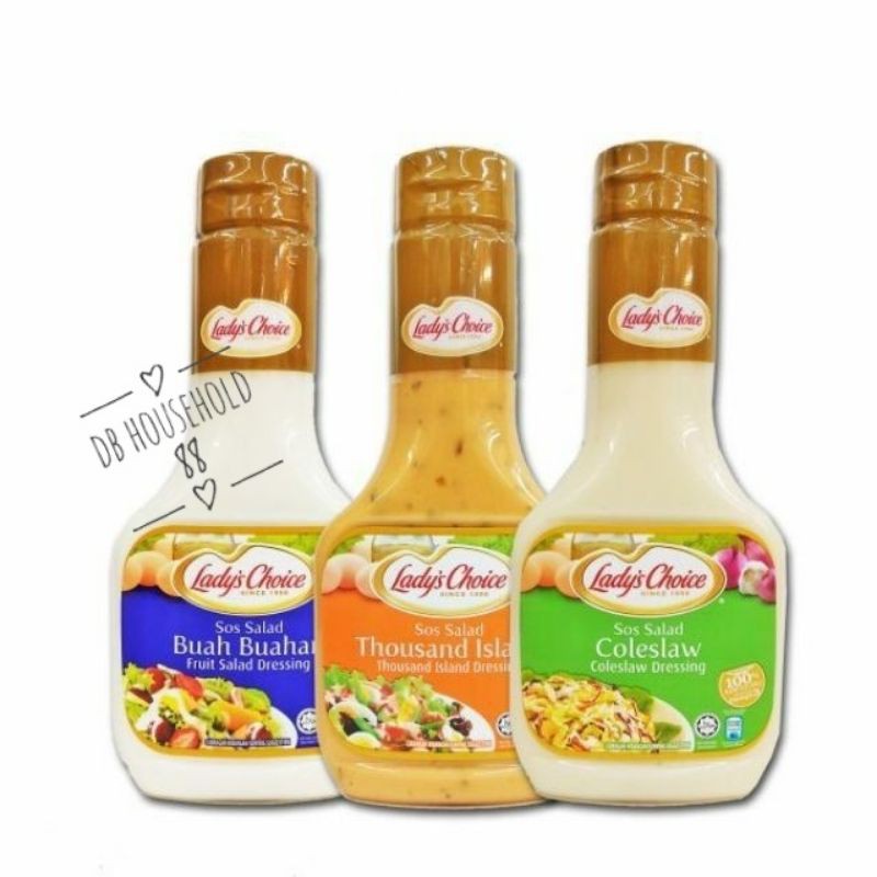 Lady's Choice] Thousand Island / Fruit Salad / Coleslaw Dressing 250ml |  Shopee Malaysia