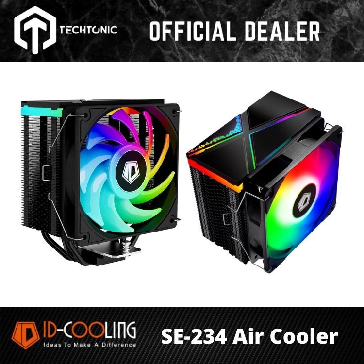 ID-Cooling SE-234 ARGB CPU Air Cooler | Shopee Malaysia