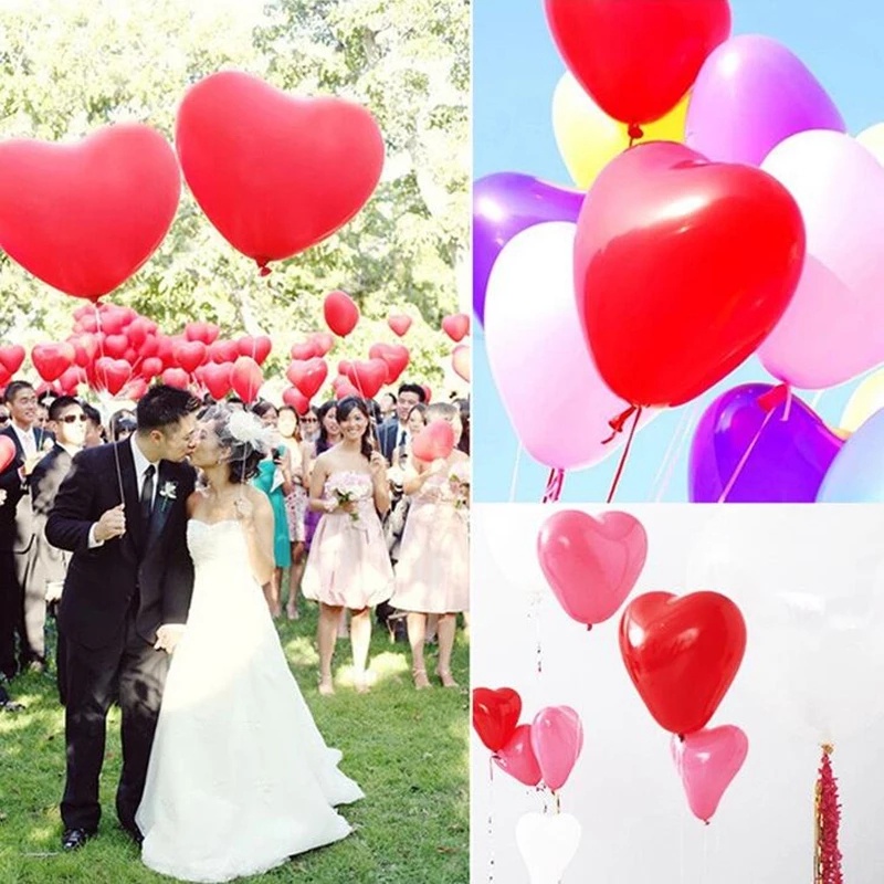 10pcs 12 Inch Atex Heart Shape Latex Plain Party Birthday Wedding Balloon Shopee Malaysia 0760