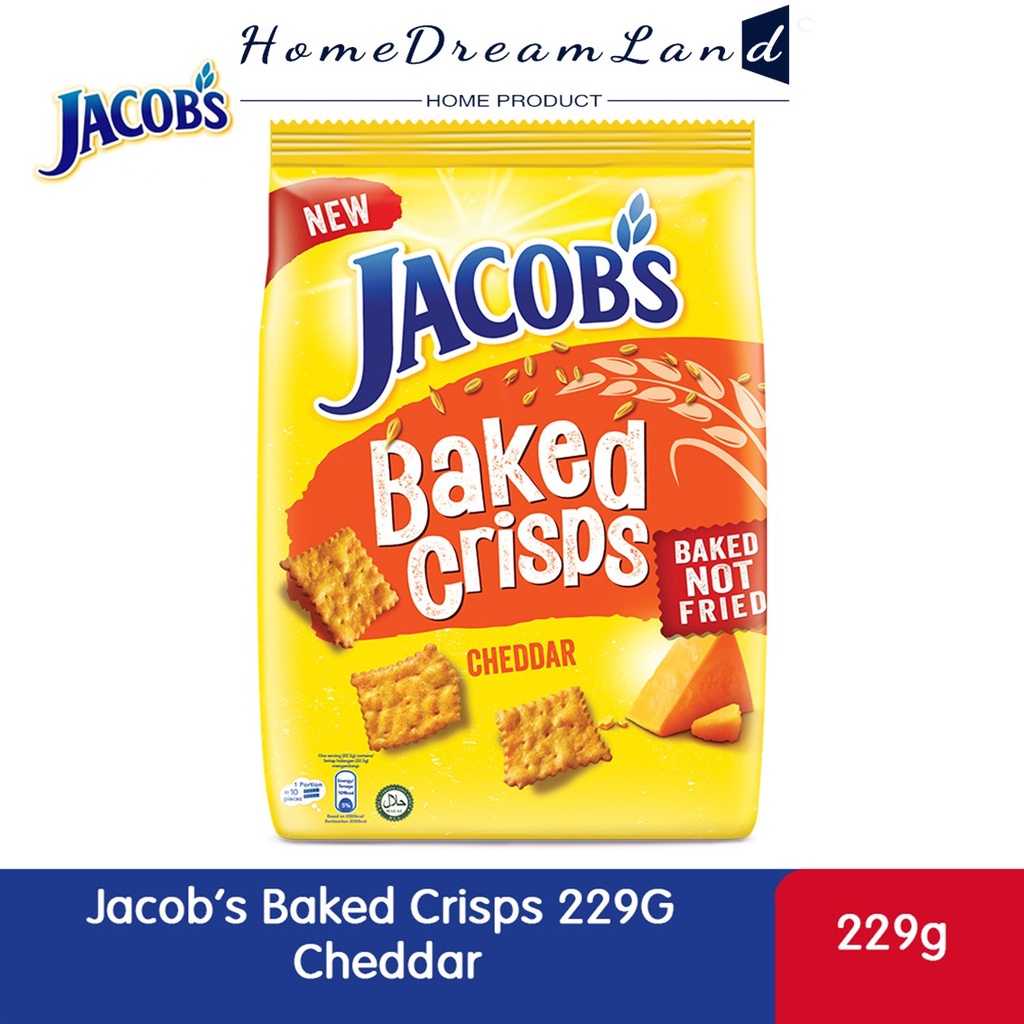 Jacob’s Baked Crisps 229G Sour Cream/ Cheddar/Original (1pack) | Shopee ...