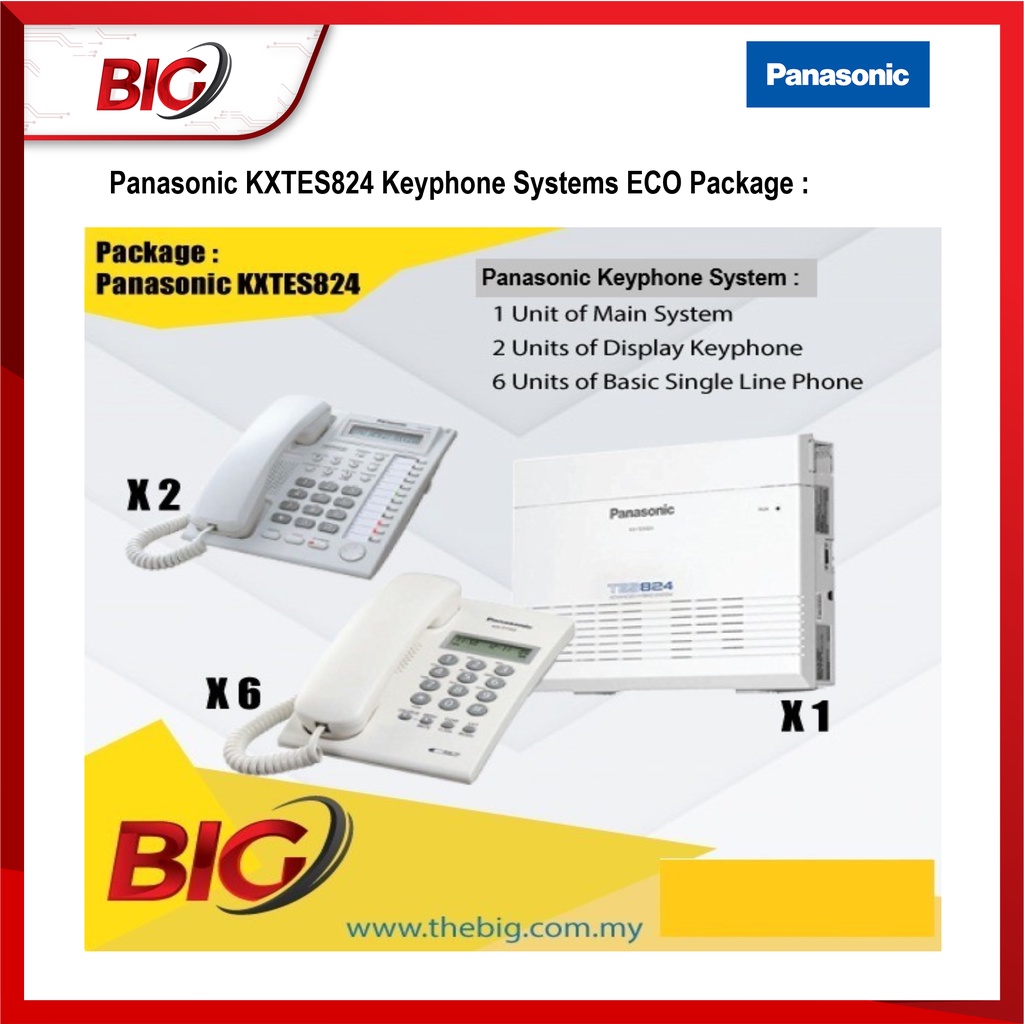 PANASONIC Keyphone And PABX System KX-TES824 ECO Package | Shopee Malaysia
