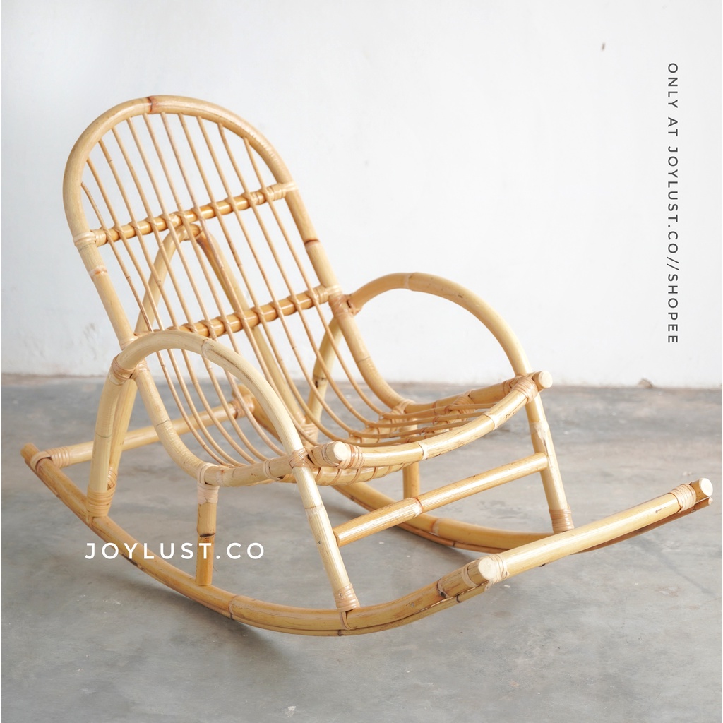 Rocking Chair Rattan Syok!!! Adult Rocking Chair Family Shopee