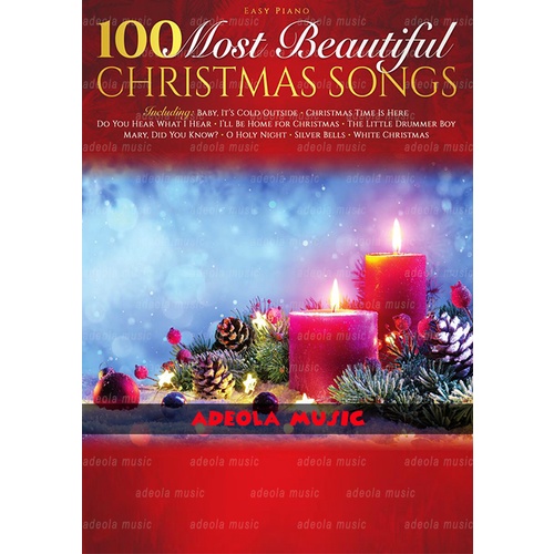 Christmas Piano Book/(PCH-80) 100 MOST BEAUTIFUL CHRISTMAS SONGS ...