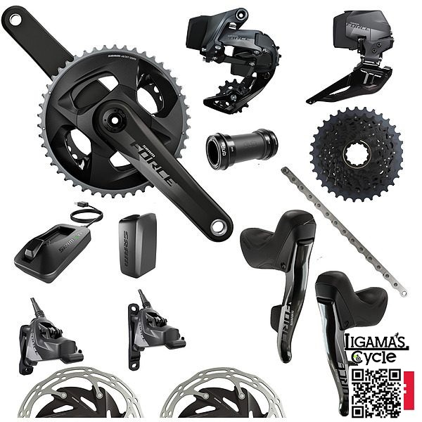 SRAM Force eTap AXS 2x12spd Hydraulic Road Disc Brake Groupset Shopee Malaysia