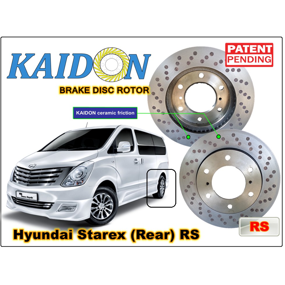 HYUNDAI STAREX disc brake rotor KAIDON (REAR) Type 